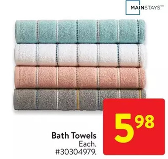 Walmart Bath towels offer