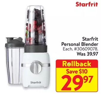 Walmart Starfrit personal blender offer