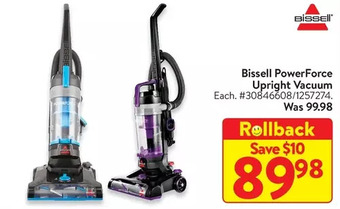 Walmart Bissell powerforce upright vacuum offer