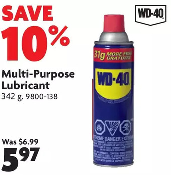 Home Hardware Multi-purpose lubricant offer