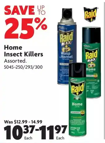 Home Hardware Home insect killers offer