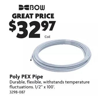 Home Hardware Poly pex pipe offer