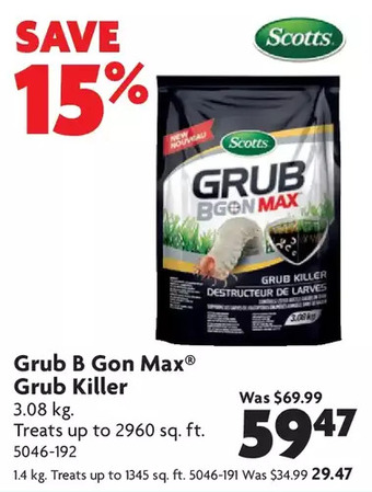 Home Hardware Grub b gon max grub killer: 1.4 kg | 3.08 kg offer