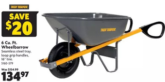 Home Hardware 6 cu. ft. wheelbarrow offer