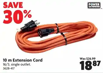 Home Hardware 10 m extension cord offer