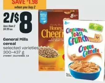 Valu-mart General mills cereal offer