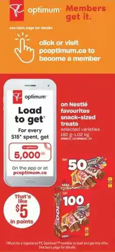 Valu-mart Nestlé favourites snack-sized treats offer