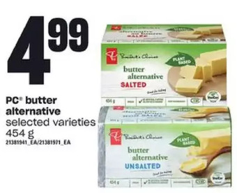 Loblaws Pc butter alternative offer