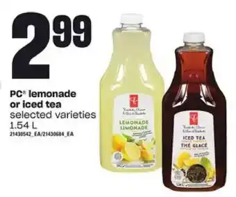 Loblaws Pc lemonade or iced tea offer