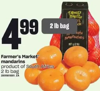 Loblaws Farmer's market mandarins offer