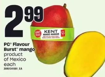 Loblaws Pc flavour burst mango offer