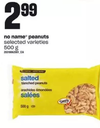 Loblaws No name peanuts offer