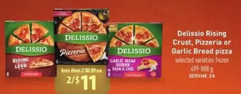 Loblaws Delissio rising crust, pizzeria or garlic bread pizza offer