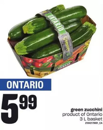 Loblaws Green zucchini offer