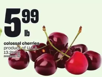 Loblaws Colossal cherries offer
