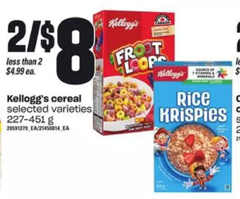 Loblaws Kellogg's cereal offer