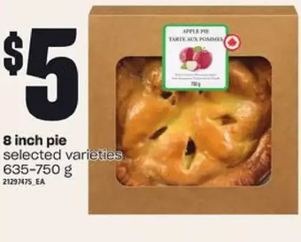 Loblaws 8 inch pie offer