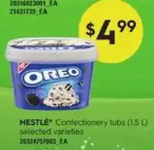 Loblaws Nestle confectionery tubs offer