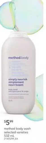 Loblaws Method body wash offer