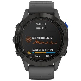Best Buy Garmin fenix 6 pro solar 47mm gps watch with heart rate monitor - large - slate grey offer