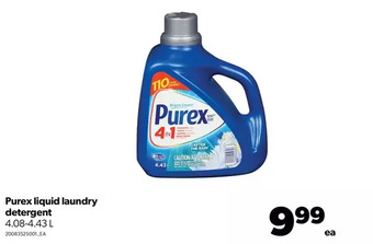 Real Canadian Superstore Purex liquid laundry detergent offer