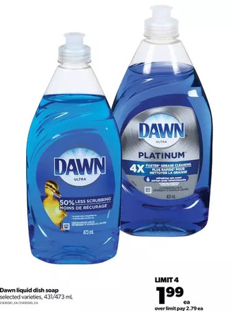 Real Canadian Superstore Dawn liquid dish soap offer