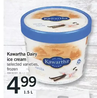 Fortinos Kawartha dairy ice cream offer