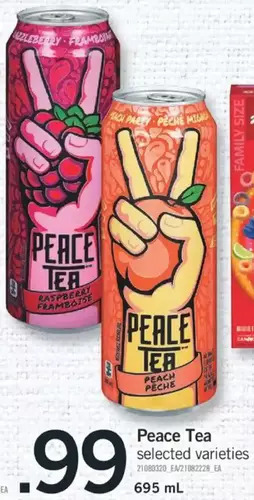 Fortinos Peace tea offer