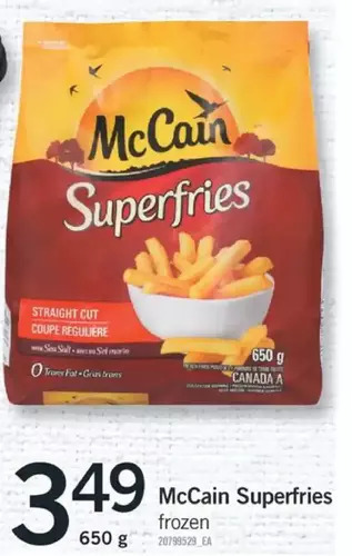 Fortinos Mccain superfries offer