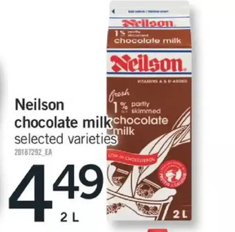 Fortinos Neilson chocolate milk offer
