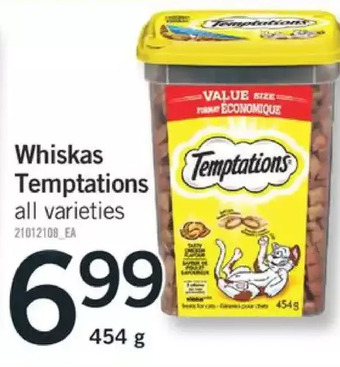 Fortinos Whiskas temptations offer
