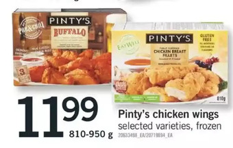 Fortinos Pinty's chicken wings offer