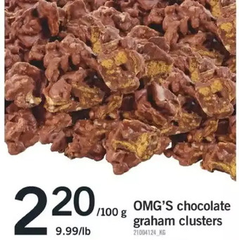 Fortinos Omg's chocolate graham clusters offer