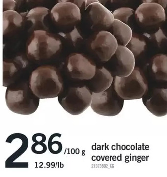 Fortinos Dark chocolate covered ginger offer