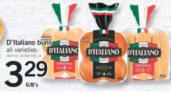 Fortinos D'italiano buns offer