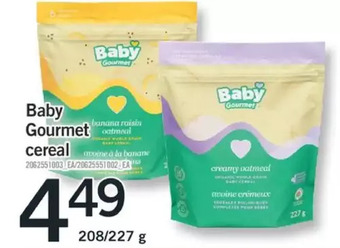 Fortinos Baby gourmet cereal offer