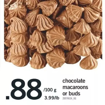 Fortinos Chocolate macaroons or buds offer