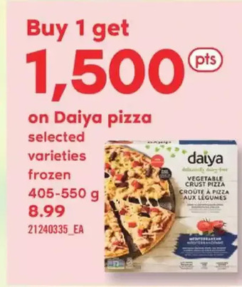 Fortinos Daiya pizza offer