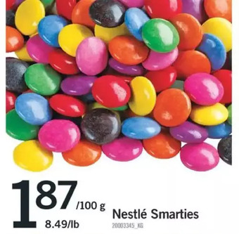 Fortinos Nestlé smarties offer