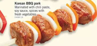 Fortinos Korean bbq pork offer