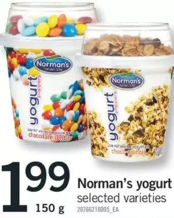 Fortinos Norman's yogurt offer