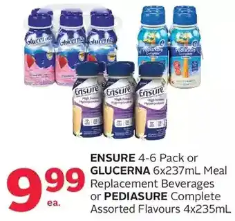 Rexall Ensure or glucerna meal replacement beverages or pediasure complete offer