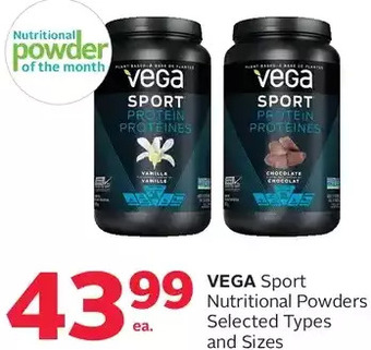 Rexall Vega sport nutritional powders offer