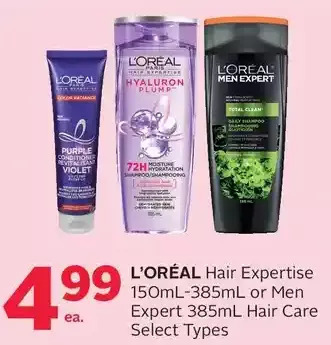 Rexall L'oréal hair expertise or men expert hair care offer