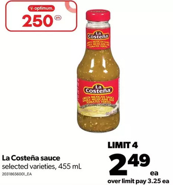 Real Canadian Superstore La costeña sauce offer