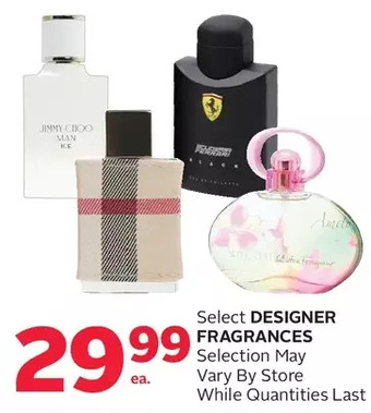 Rexall Designer fragrances offer