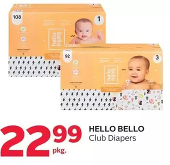 Rexall Hello bello club diapers offer