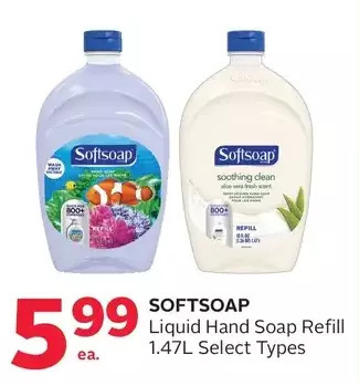 Rexall Softsoap liquid hand soap refill offer