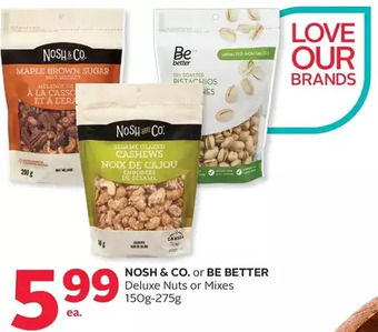 Rexall Nosh & co. or be better deluxe nuts or mixes offer