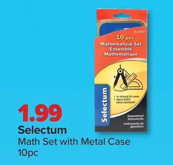 PharmaChoice Selectum math set with metal case offer